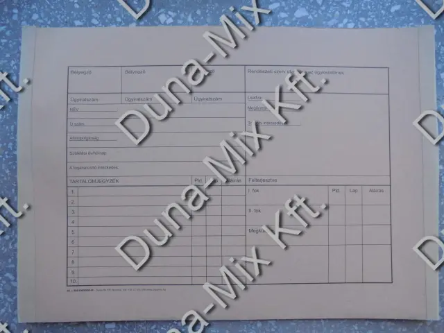 Ügyirat tasak